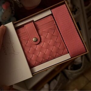 Pink Woven Wallet